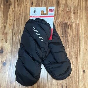 Spyder Black Puffer Mittens